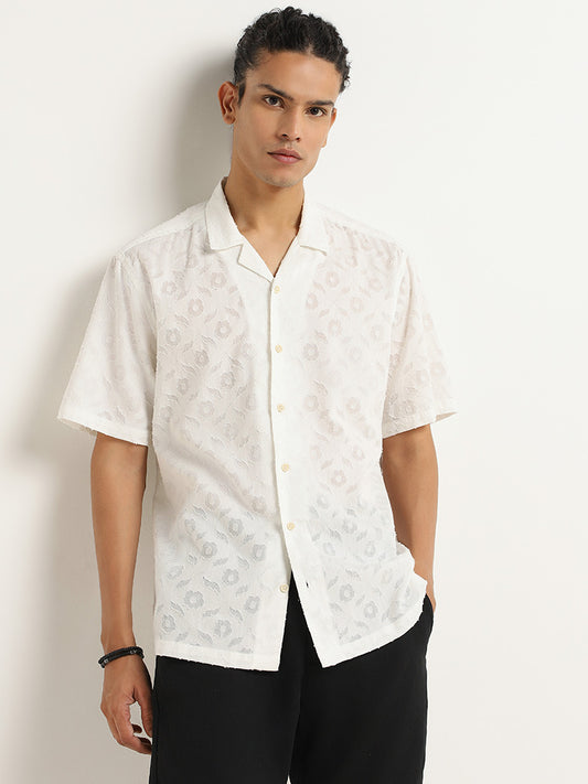 ETA Off-White Self-Textured Shirt