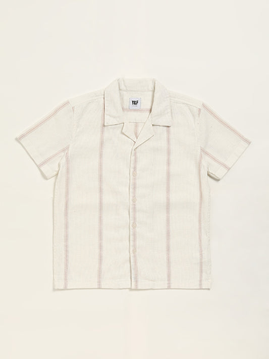 Y&F Kids White Striped Shirt