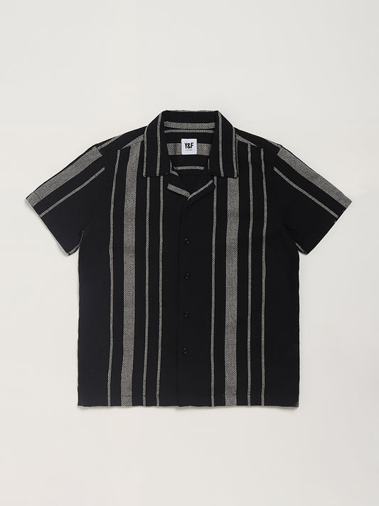 Y&F Kids Black Striped Shirt