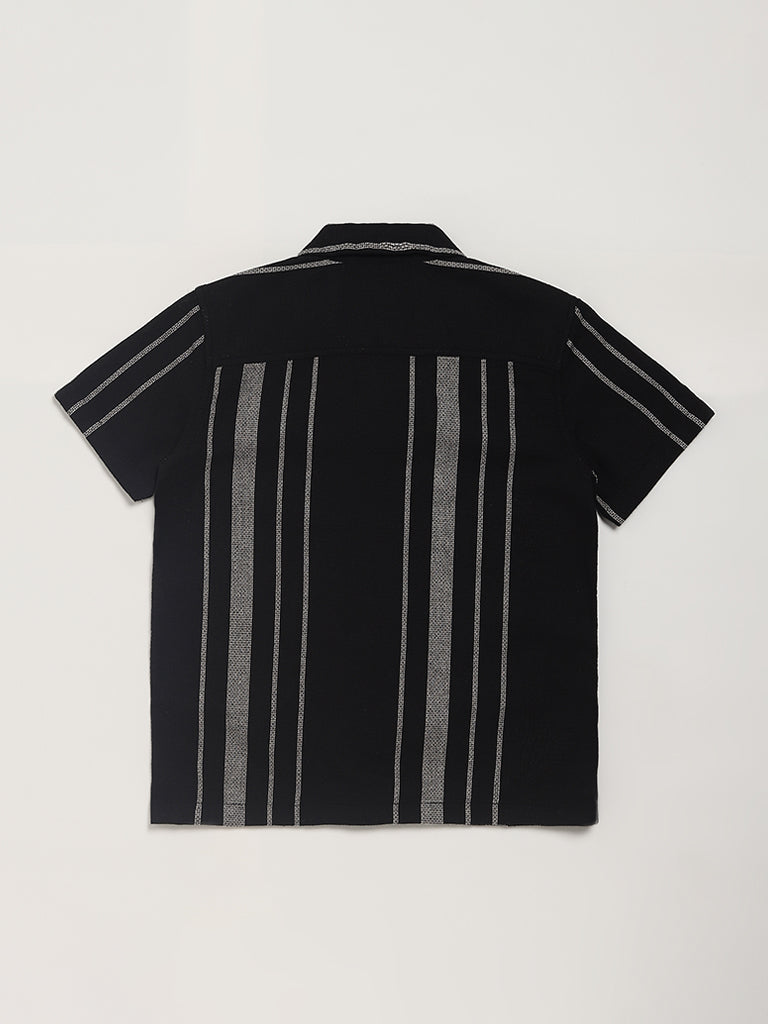 Y&F Kids Black Striped Shirt
