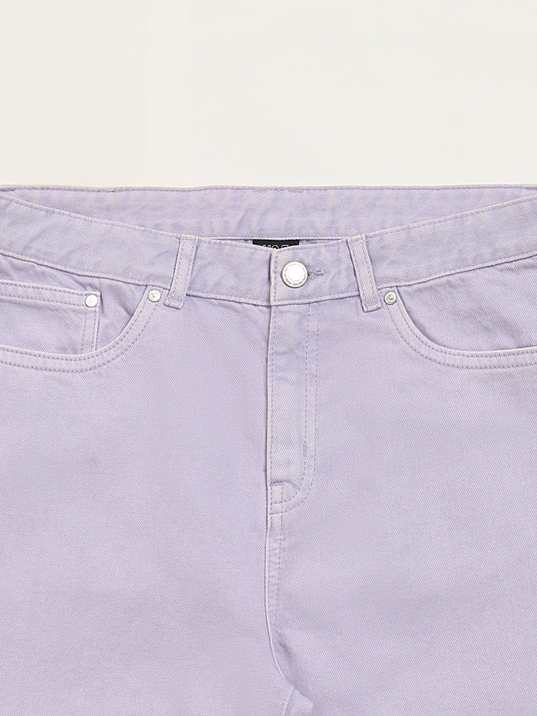 Y&F Kids Lilac Relaxed - Fit Mid Rise Jeans