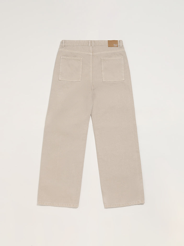 Y&F Kids Light Brige Relaxed - Fit Mid Rise Jeans