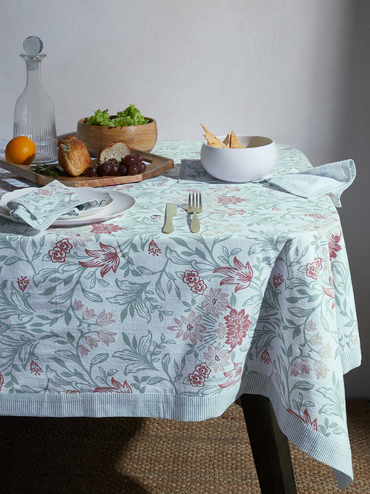 Westside Home Multicolor Floral Design Table Cloth