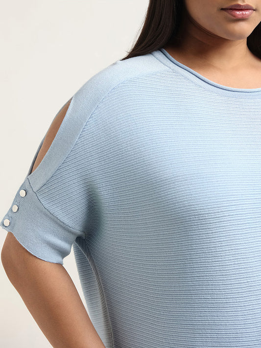 Gia Light Blue Knitted Sweater
