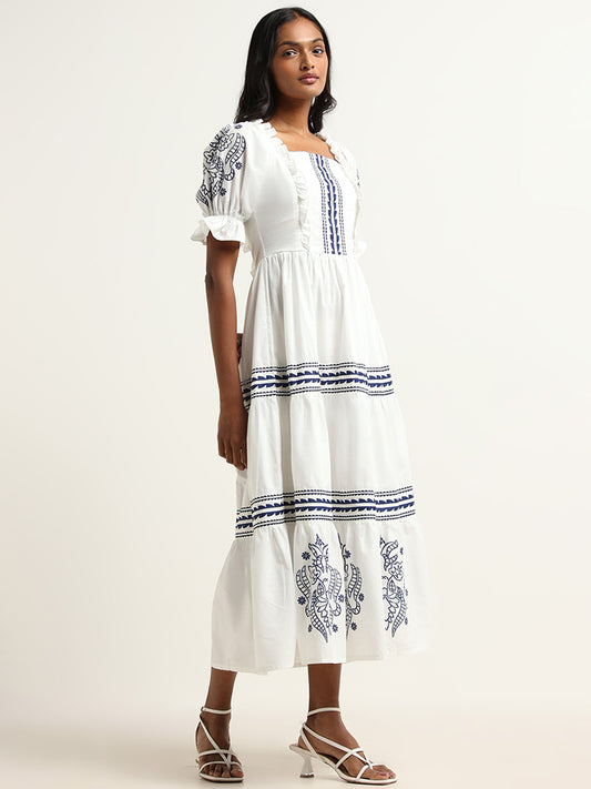 LOV White Printed Dress