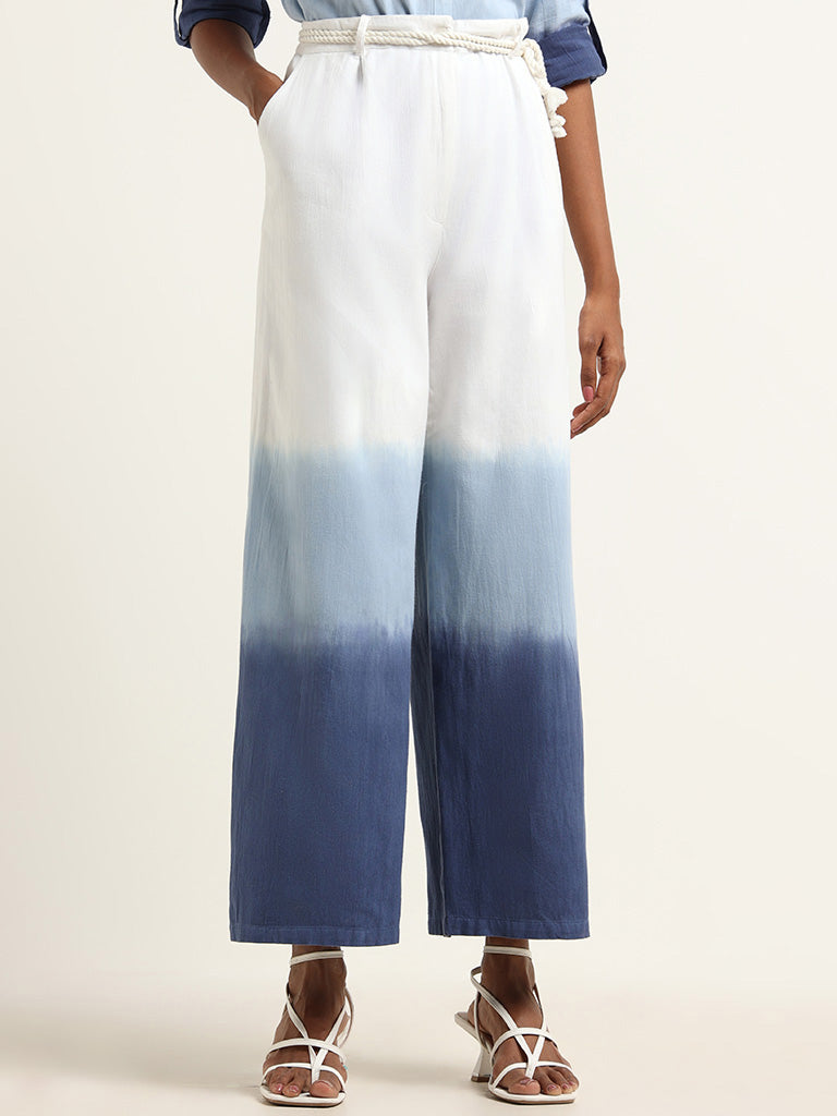 LOV Multicolor Cotton Blend Pants