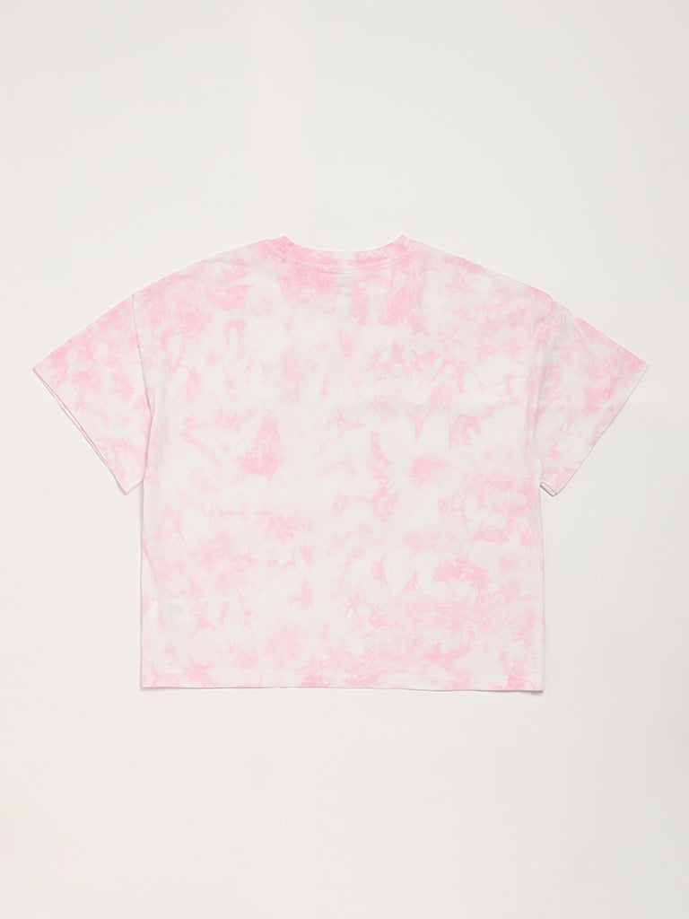 Y&F Kids Pink Tie-Dye T-Shirt