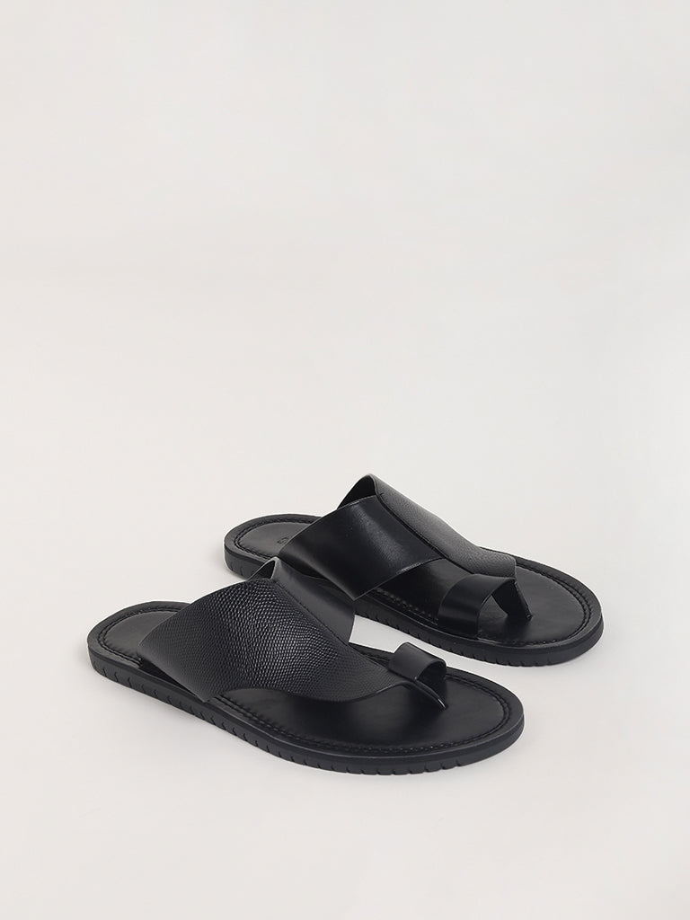 SOLEPLAY Black Multi Strap Sandals