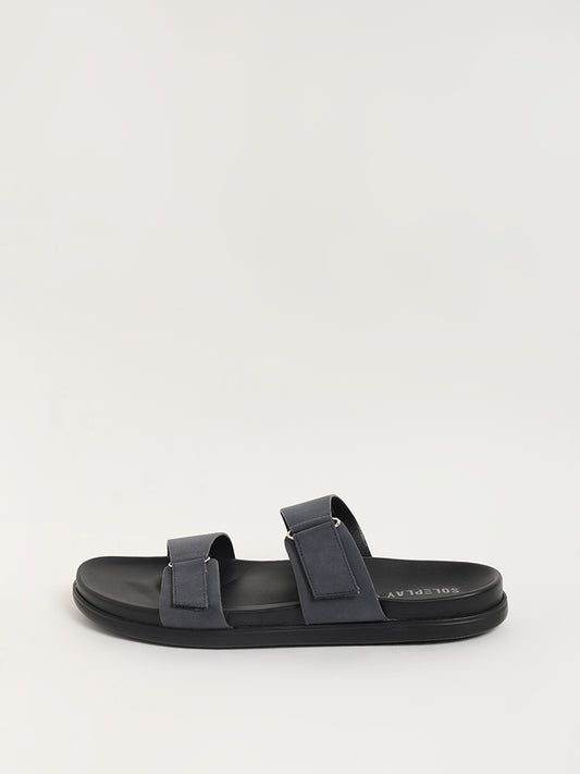 SOLEPLAY Grey Strap-On Sandals