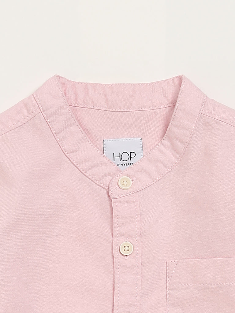 HOP Kids Plain Blush Pink Shirt