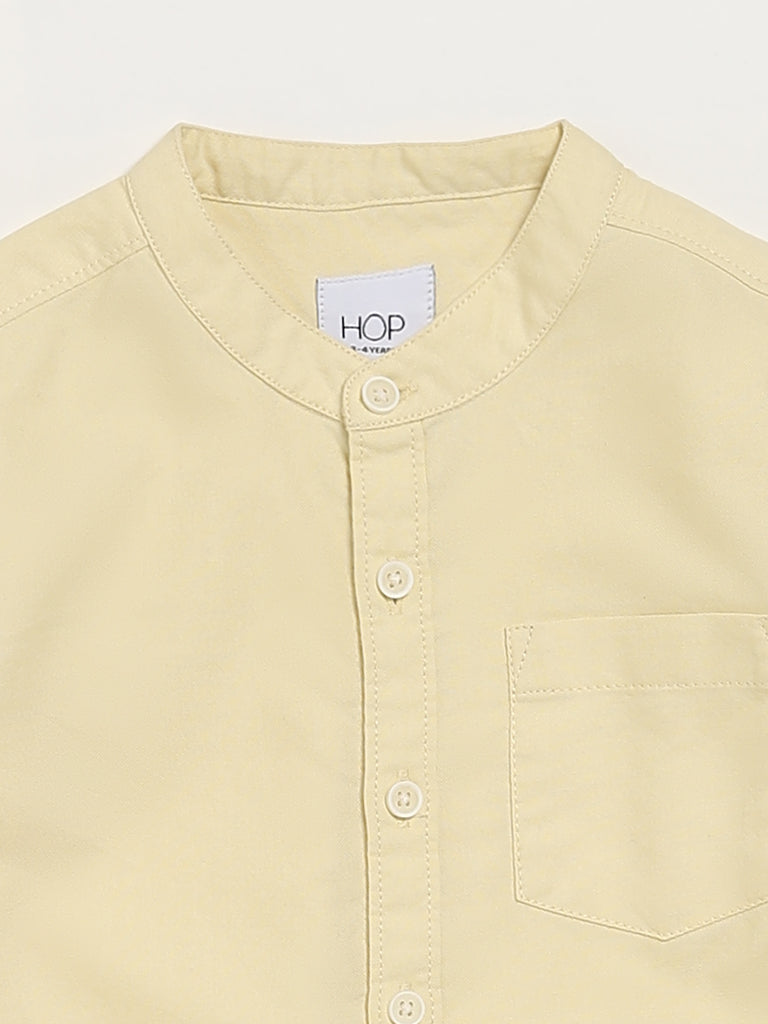 HOP Kids Solid Yellow Shirt