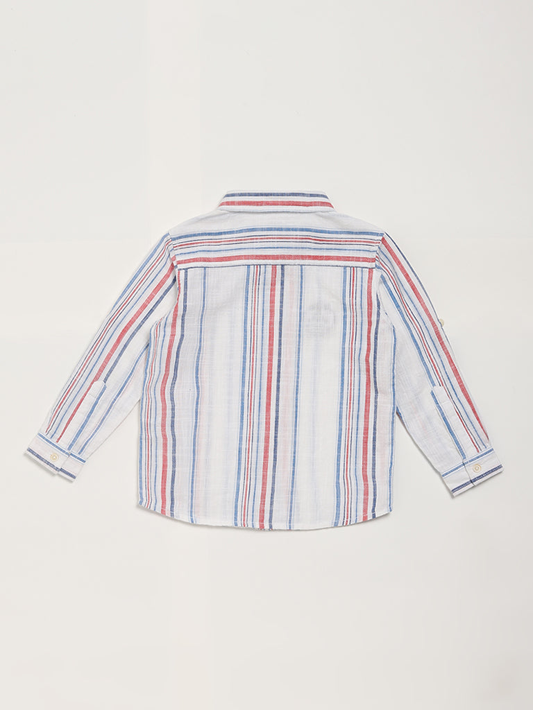 HOP Kids Multicolor Striped Shirt