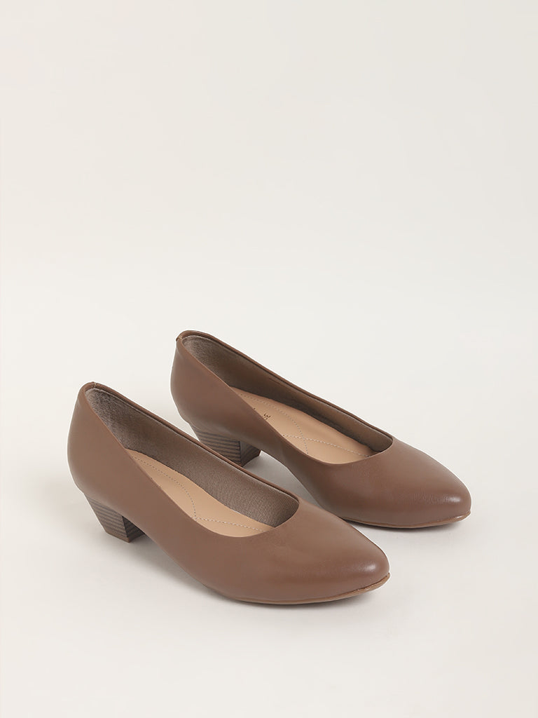 LUNA BLU Chocolate Brown Pump Shoes
