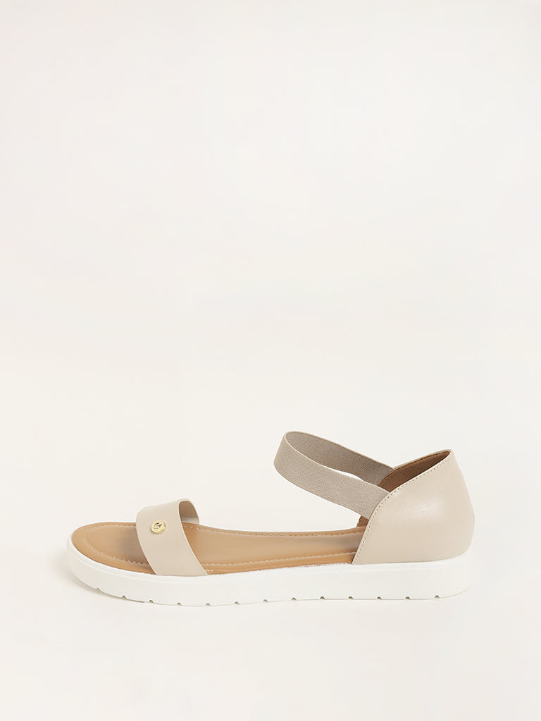 LUNA BLU Cream Strappy Sandals