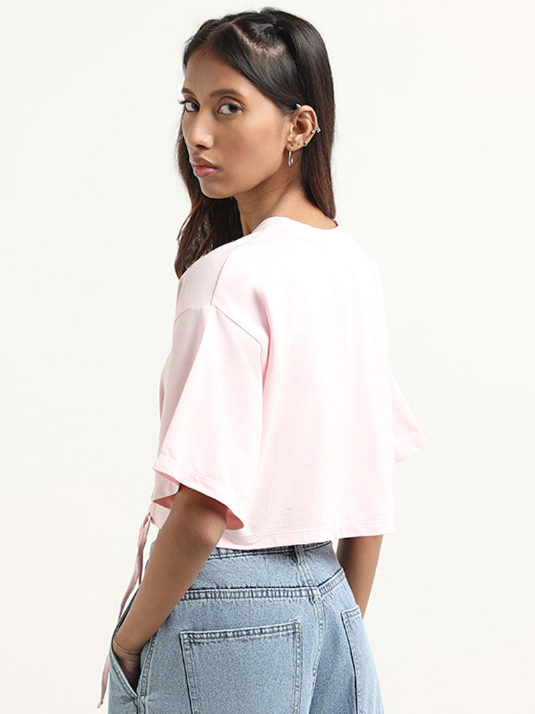 Nuon Pink Contrast Top