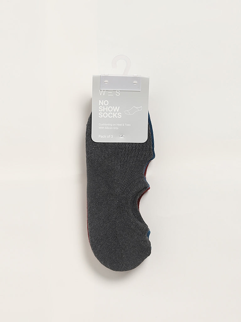 WES Lounge Wine No-Show Socks - Pack of 3