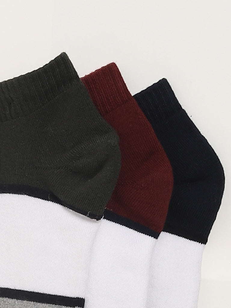 WES Lounge Multicolor Trainer Socks - Pack of 3