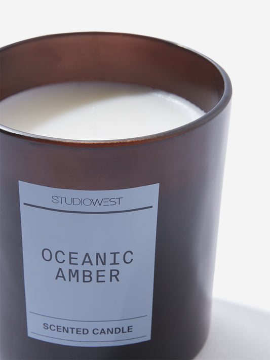 Studiowest White Oceanic Amber Candle - 125GM