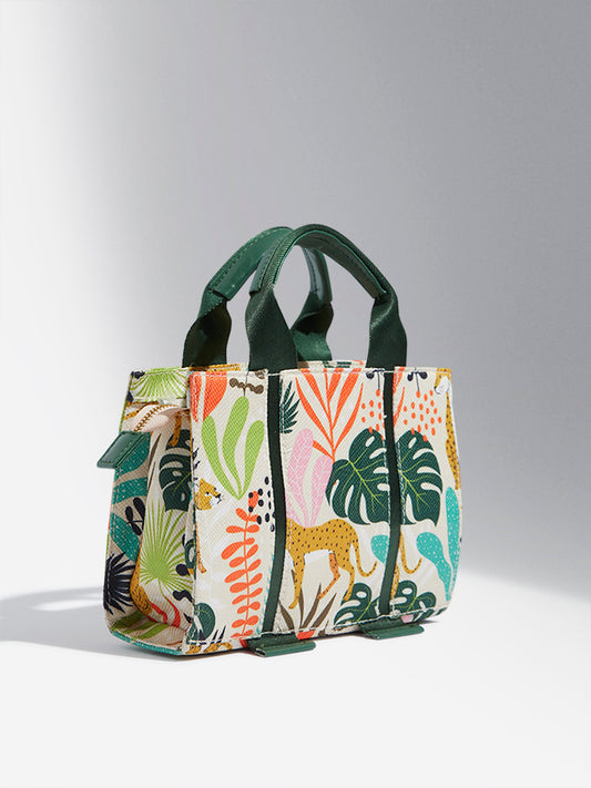 LOV Multicolour Animal Print Hand Bag