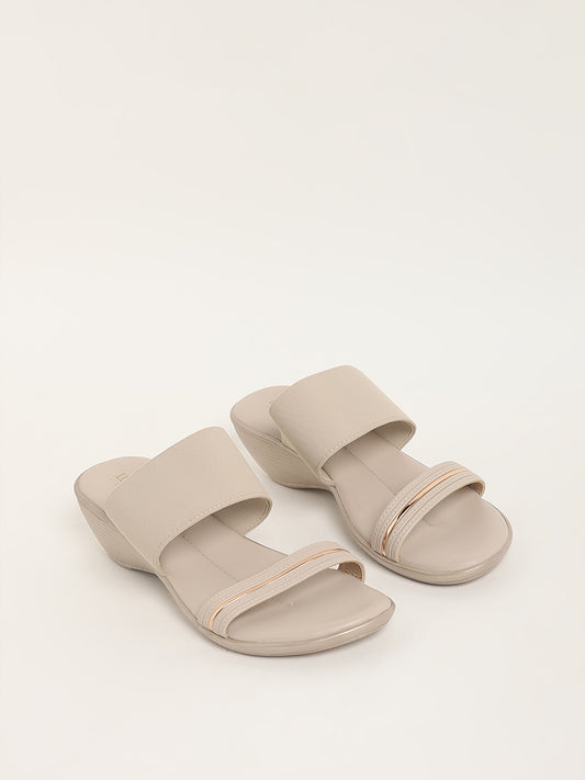 LUNA BLU Ivory Strappy Sandals