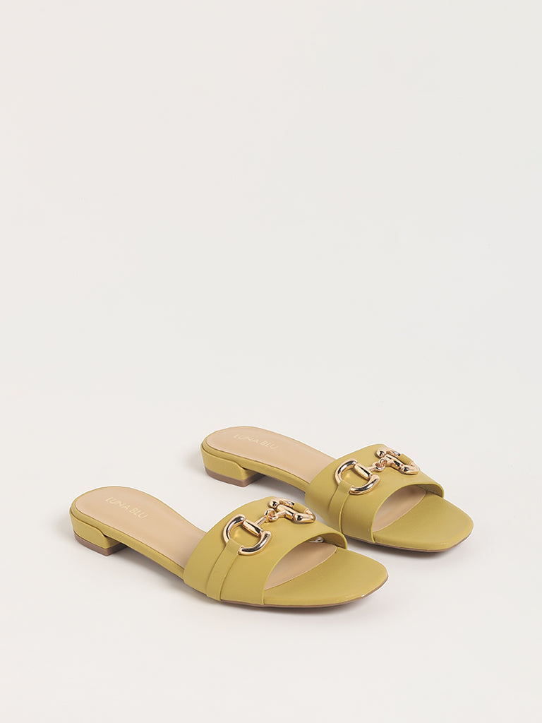 LUNA BLU Lime Sandals