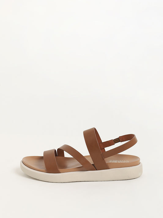 LUNA BLU Brown Strappy Sandals