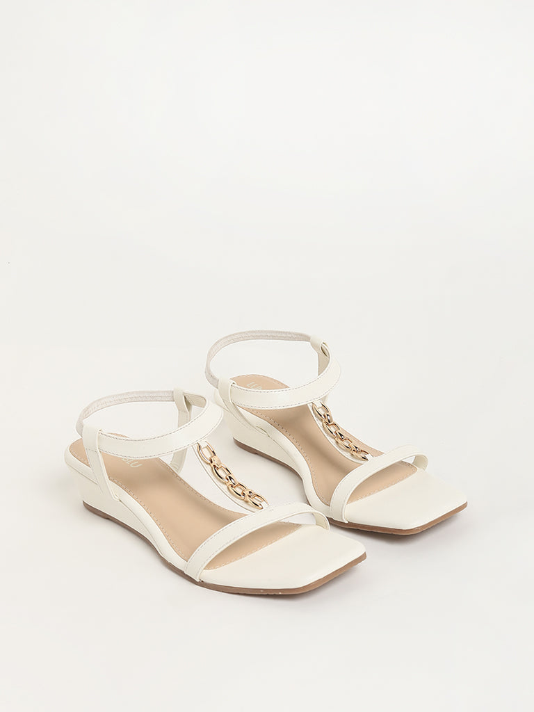 LUNA BLU White Strappy Sandals