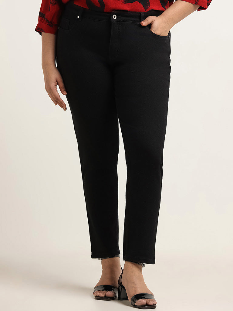 Gia Black Slim - Fit Mid - Rise Jeans