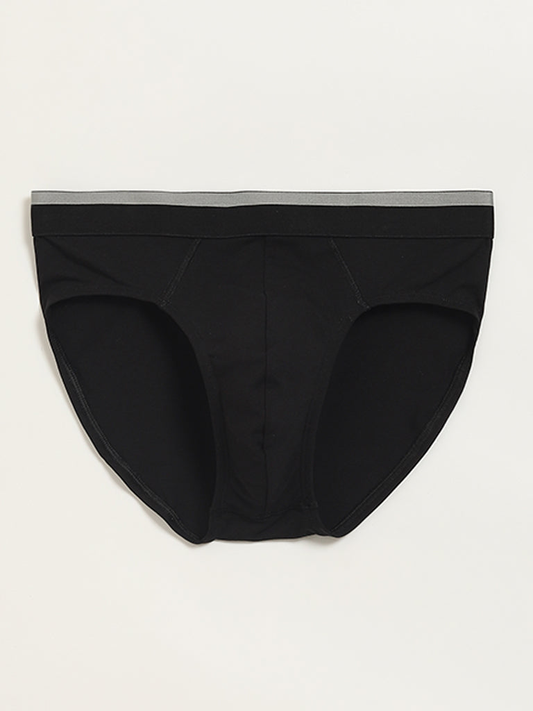 WES Lounge Black Assorted Brief - Pack of 3