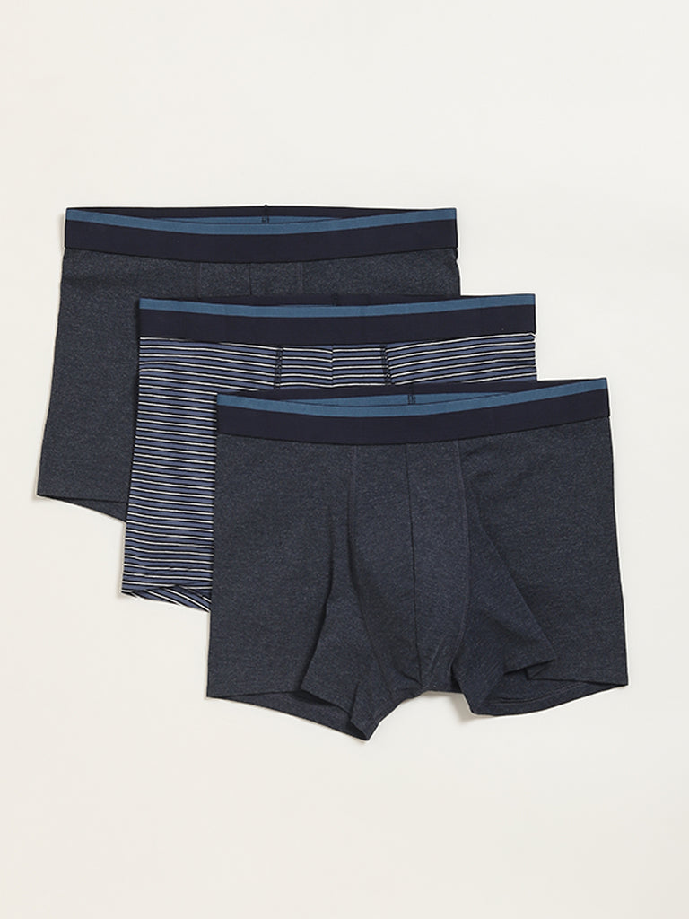 WES Lounge Navy Assorted Trunk - Pack of 3