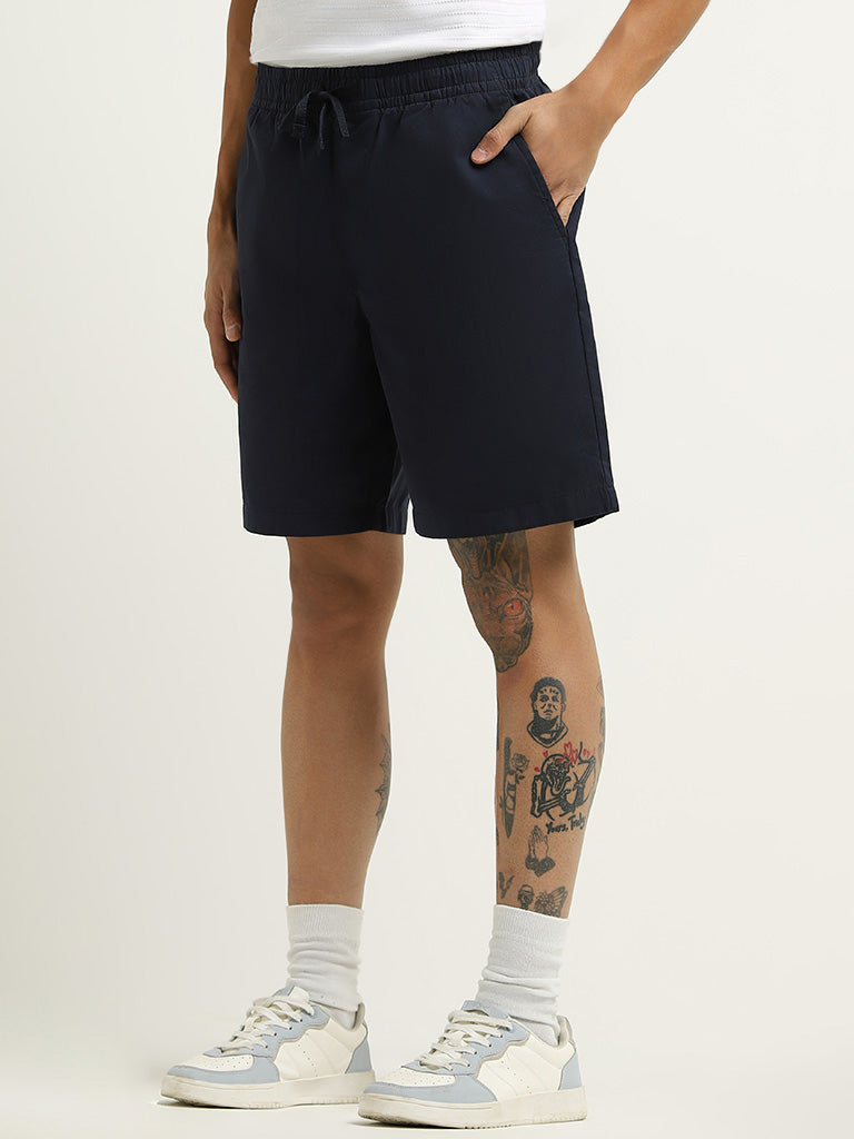 WES Lounge Navy Relaxed Fit Shorts