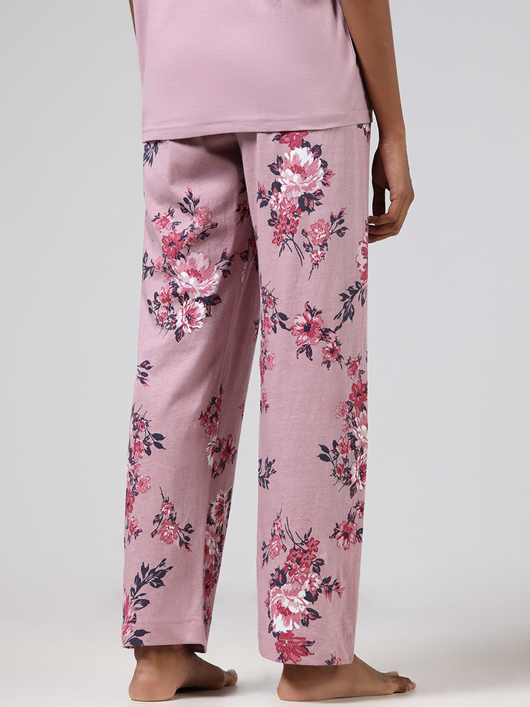 Wunderlove Pink Floral Pyjamas