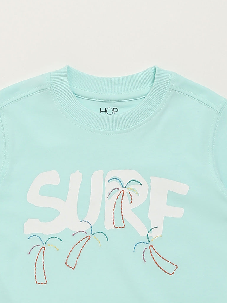 HOP Kids Mint Blue Surf T-Shirt