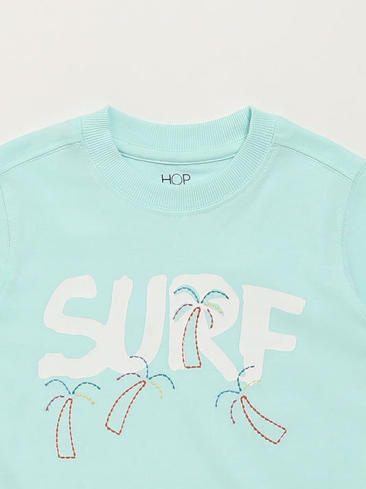 HOP Kids Mint Blue Surf T-Shirt