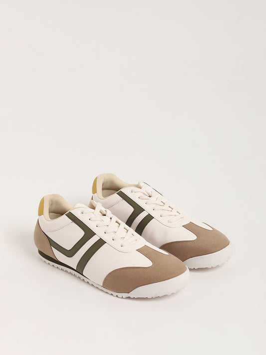 SOLEPLAY Off-White Lace-Up Sneakers