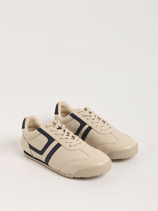 SOLEPLAY Beige Lace-Up Sneakers
