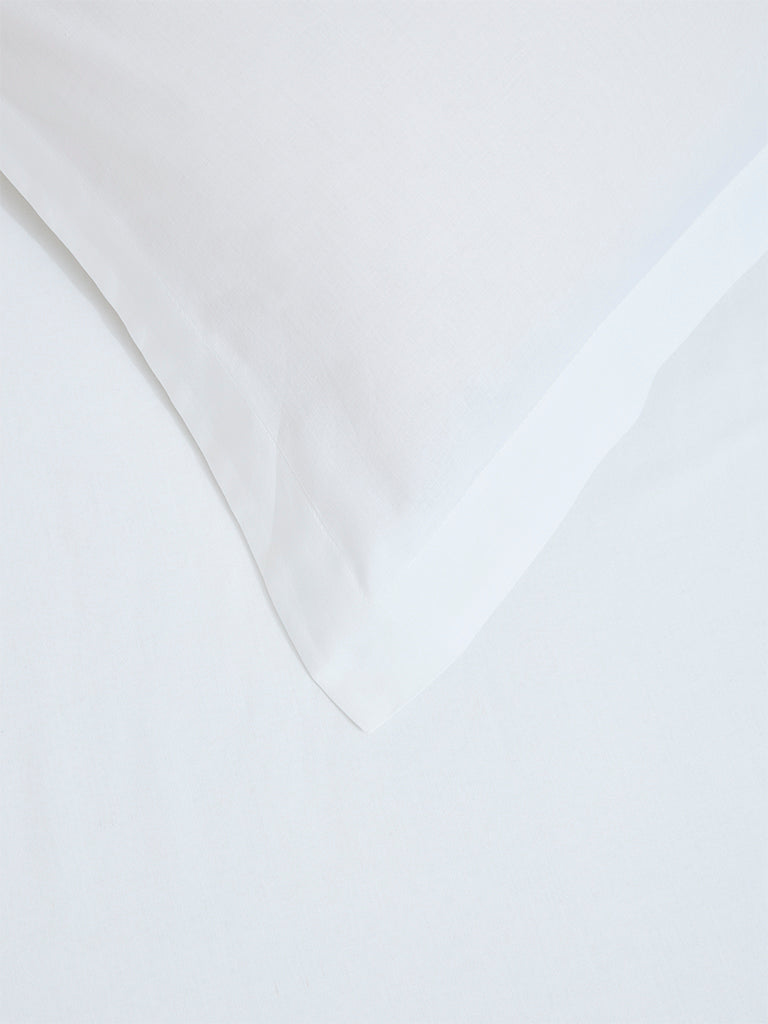 Westside Home White Solid Single Bed Fitted Sheet
