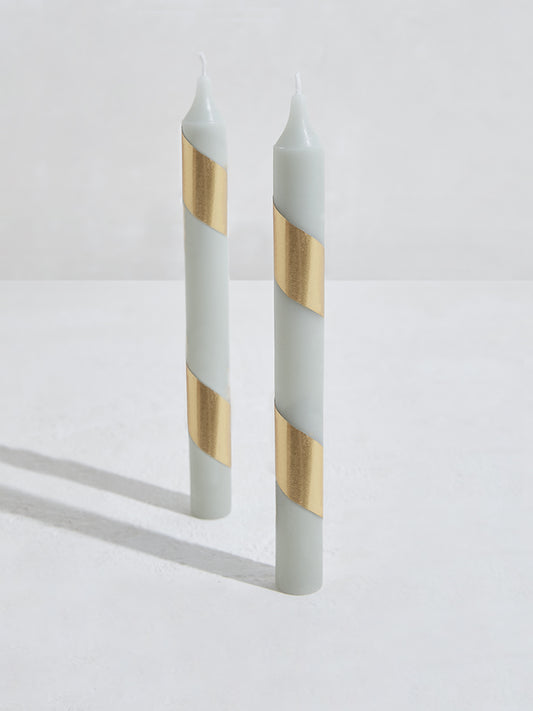 Westside Home Mint Tapered Candles (Set of 2)
