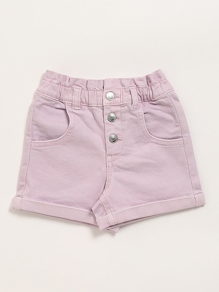 HOP Kids Lilac Denim Shorts