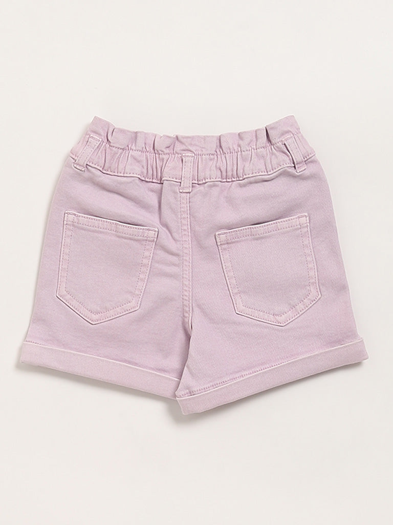 HOP Kids Lilac Denim Shorts