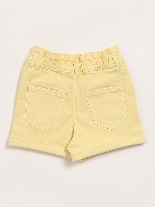 HOP Kids Yellow Denim Shorts