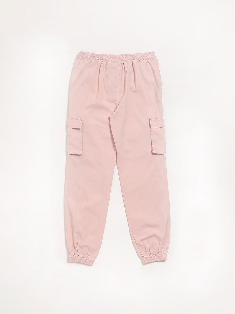Y&F Kids Pink Cargo Joggers