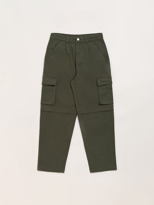 Y&F Kids Olive Cargo Trousers