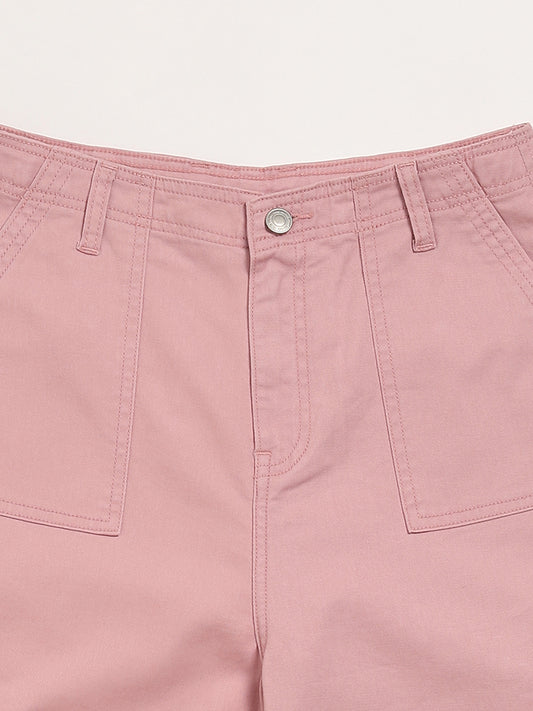 Y&F Kids Pink Cargo Trousers