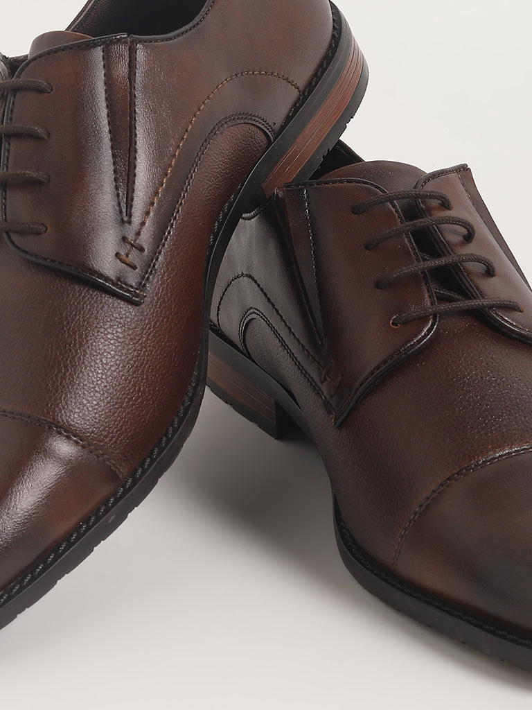 SOLEPLAY Brown Lace-Up Shoes