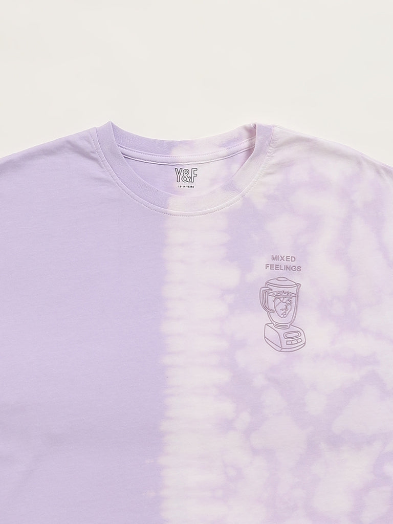 Y&F Kids Lavender Crop T-Shirt