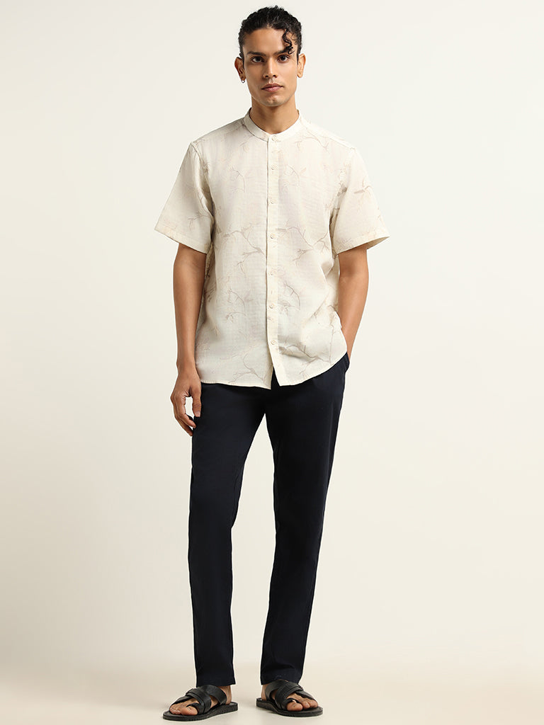 ETA Off-White Printed Relaxed Fit Shirt