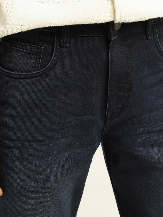 Nuon Solid Blue Slim Fit Jeans