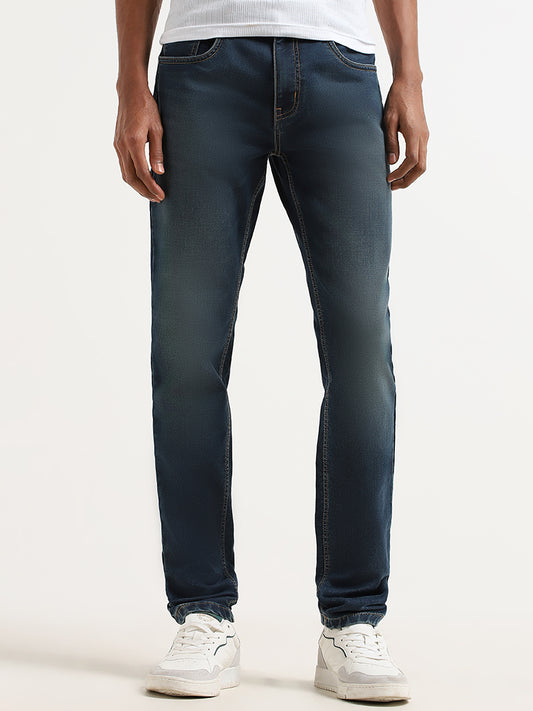 Nuon Tint Blue Straight-Fit Jeans