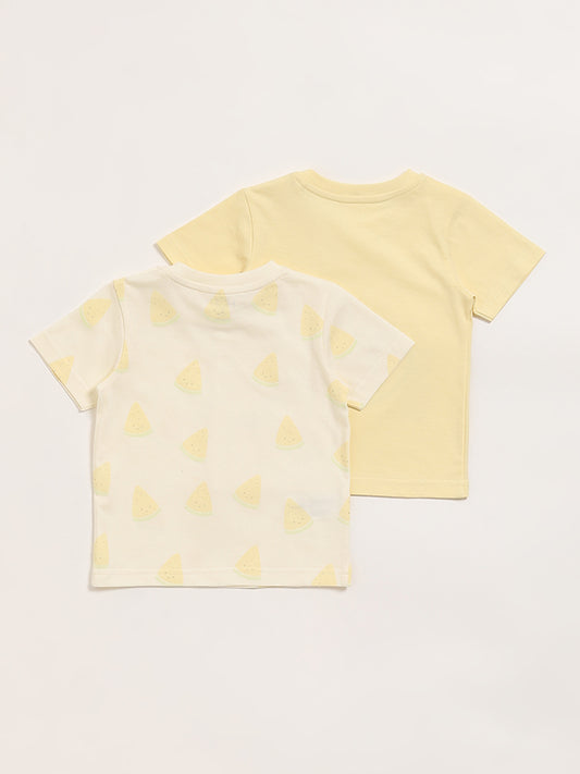 HOP Baby Multicolor Printed T-Shirt - Pack of 2